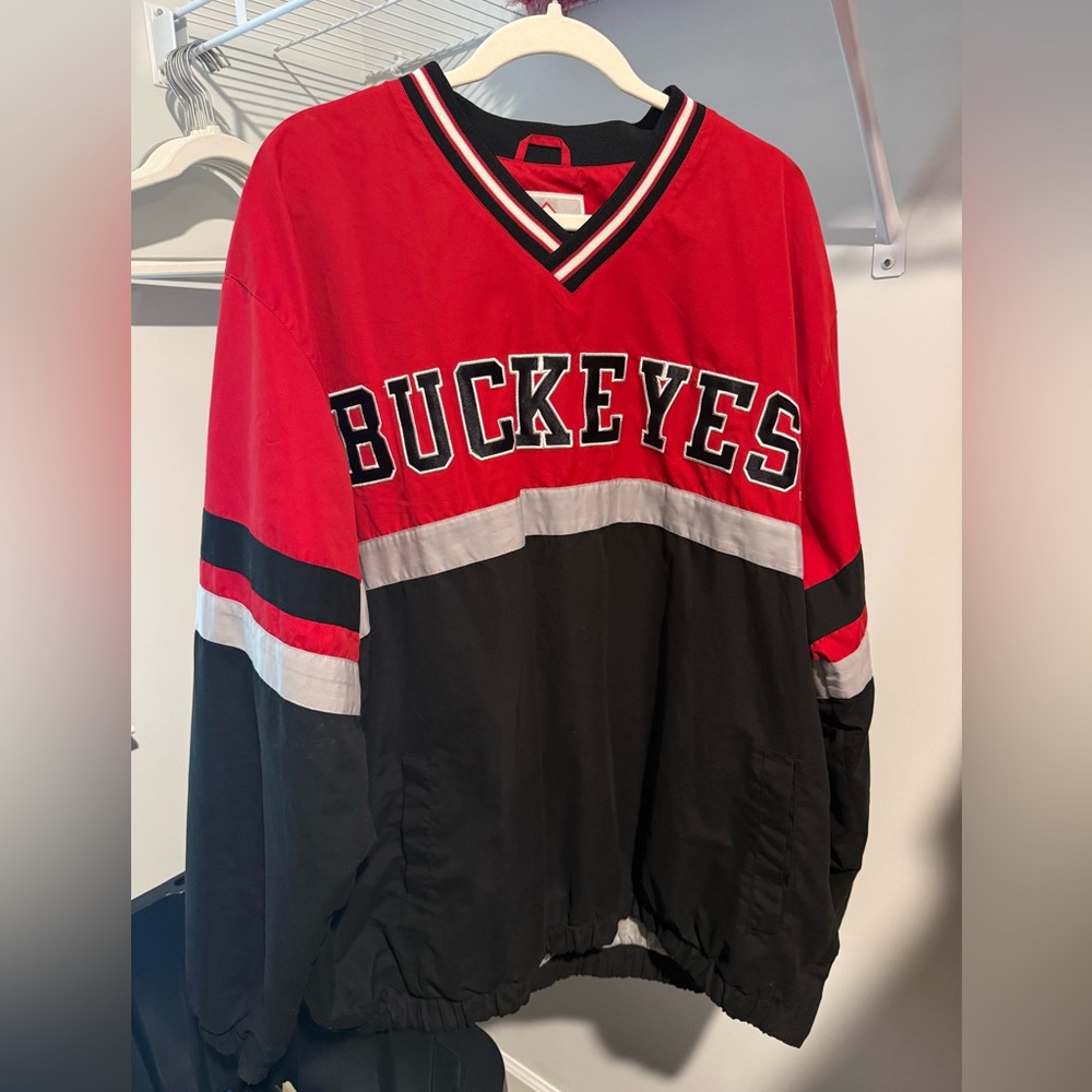 Red and Black Buckeyes Pullover